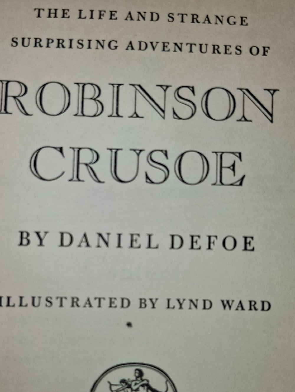 Robinson Crusoe By Daniel Defoe 1946
